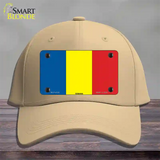Romania Flag Novelty License Plate Hat Cotton / Khaki