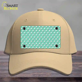 Mint Polka Dot Novelty License Plate Hat Cotton / Khaki