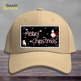 Merry Christmas Novelty License Plate Hat Cotton / Khaki
