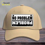 No Problem Novelty License Plate Hat Cotton / Khaki