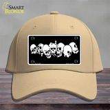 Skulls Novelty License Plate Hat Cotton / Khaki