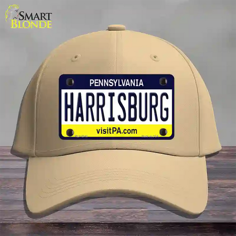 Harrisburg Pennsylvania State Novelty License Plate Hat Cotton / Khaki