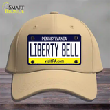 Liberty Bell Pennsylvania State Novelty License Plate Hat Cotton / Khaki