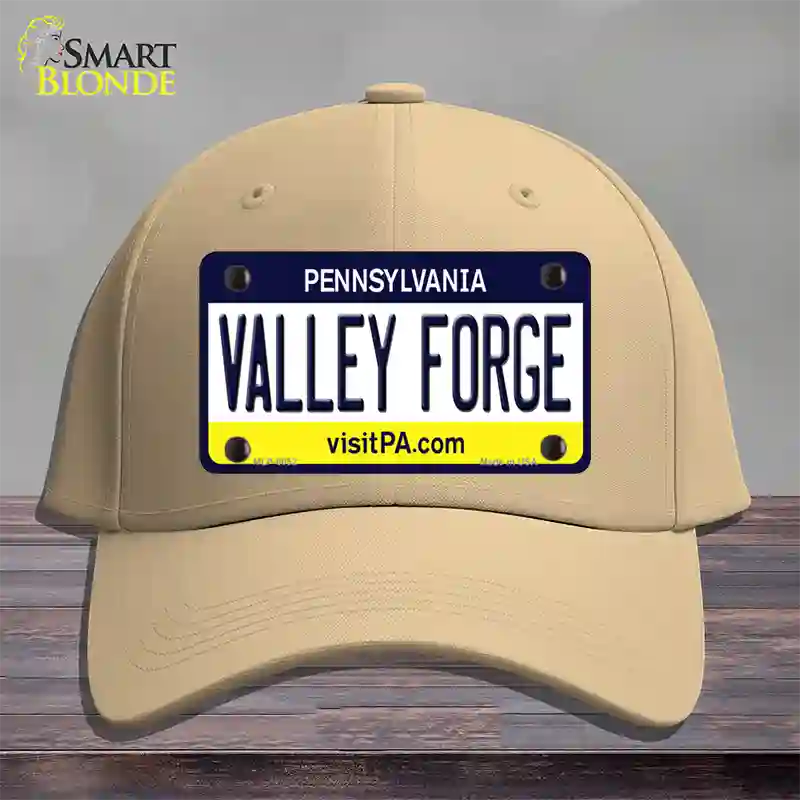 Valley Forge Pennsylvania State Novelty License Plate Hat Cotton / Khaki