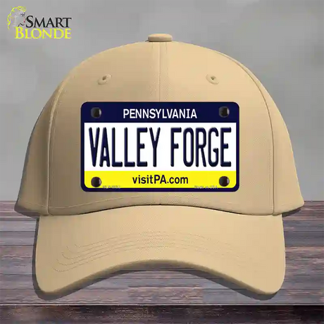 Valley Forge Pennsylvania State Novelty License Plate Hat Cotton / Khaki