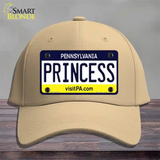 Princess Pennsylvania State Novelty License Plate Hat Cotton / Khaki