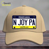 N Joy Pennsylvania State Novelty License Plate Hat Cotton / Khaki