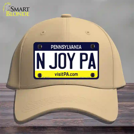 N Joy Pennsylvania State Novelty License Plate Hat Cotton / Khaki