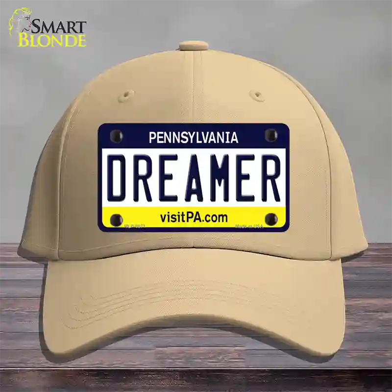Dreamer Pennsylvania State Novelty License Plate Hat Cotton / Khaki