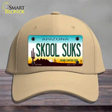 Arizona Skool Suks Novelty License Plate Hat Cotton / Khaki