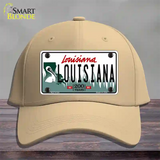 Louisiana Novelty License Plate Hat Cotton / Khaki