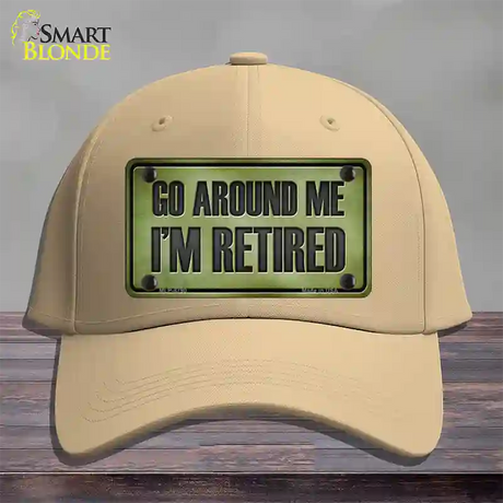 Go Around Me Novelty License Plate Hat Cotton / Khaki