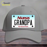 Grandpa Arkansas Novelty License Plate Hat Cotton / Gray