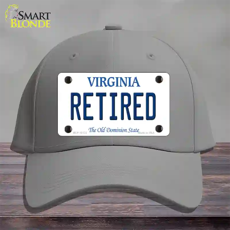 Retired Virginia Novelty License Plate Hat Cotton / Gray