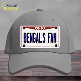 Bengals Fan Ohio Novelty License Plate Hat Cotton / Gray