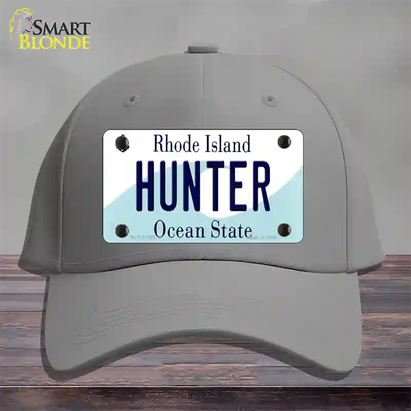 Hunter Rhode Island State Novelty License Plate Hat Cotton / Gray