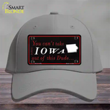 Iowa Dude Novelty License Plate Hat Cotton / Gray