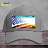 Arizona with American Flag Novelty License Plate Hat HAT-MLP-12331