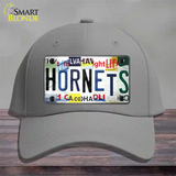 Hornets Strip Art Novelty License Plate Hat Tag Cotton Gray