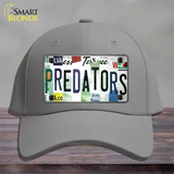 Predators Strip Art Novelty License Plate Hat Tag Cotton Gray