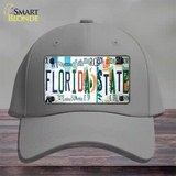 Florida State Strip Art Novelty License Plate Hat Tag Cotton Gray