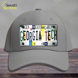 Georgia Tech Strip Art Novelty License Plate Hat Tag Cotton Gray