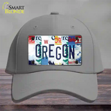 Oregon Strip Art Novelty License Plate Hat Tag Cotton Gray