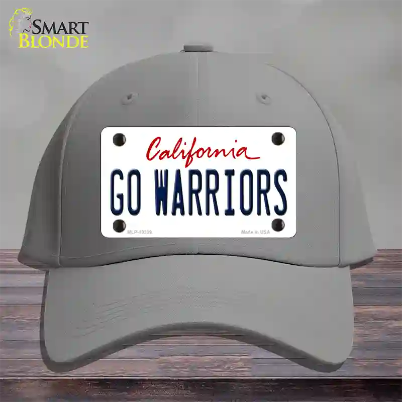 Go Warriors Novelty License Plate Hat Tag Cotton Gray