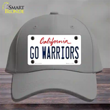 Go Warriors Novelty License Plate Hat Tag Cotton Gray