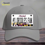 Number 1 Orioles Fan Novelty License Plate Hat Tag Cotton Gray
