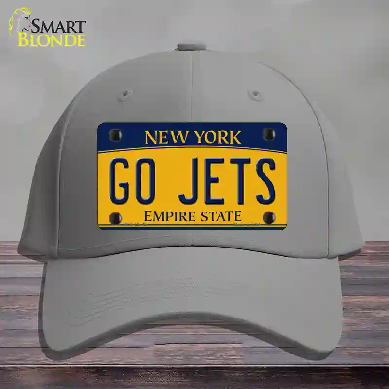 New York Go Jets Novelty License Plate Hat Tag Cotton Gray