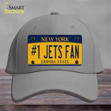 Number 1 Jets Fan New York Novelty License Plate Hat Tag Cotton Gray