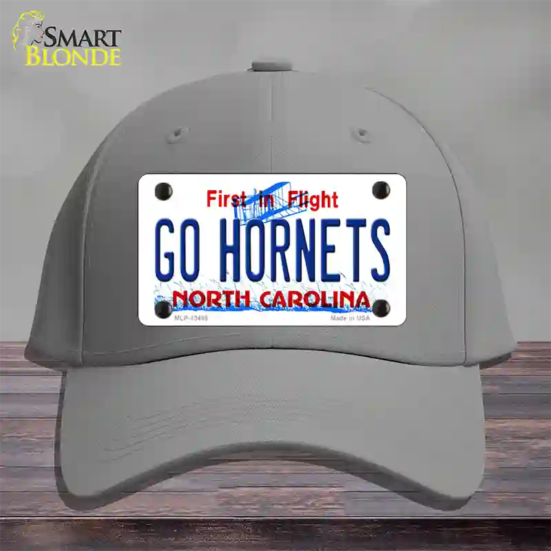 Hornets Fan Novelty License Plate Hat Tag Cotton Gray