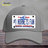 Number 1 Hornets Fan Novelty License Plate Hat Tag Cotton Gray
