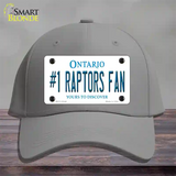 Number 1 Raptors Fan Novelty License Plate Hat Tag Cotton Gray