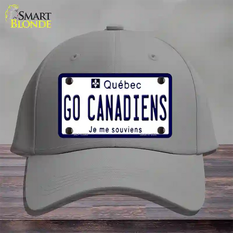 Go Canadiens Novelty License Plate Hat Tag Cotton / Gray