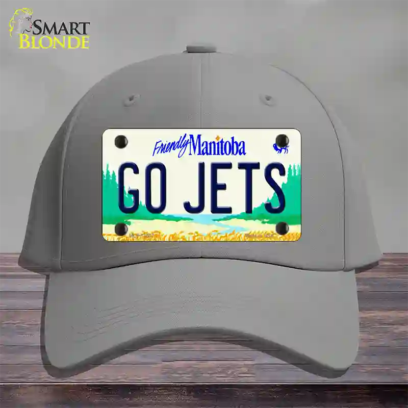 Go Jets Manitoba Novelty License Plate Hat Tag Cotton / Gray