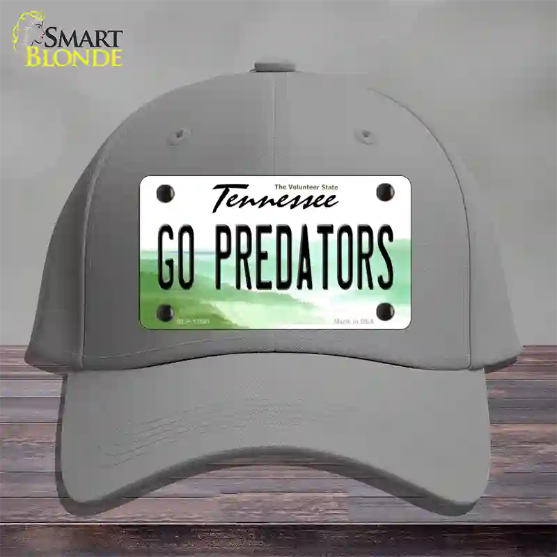 Go Predators Novelty License Plate Hat Tag Cotton Gray