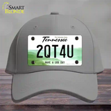 Too Cute For You Novelty License Plate Hat Tag Cotton Gray