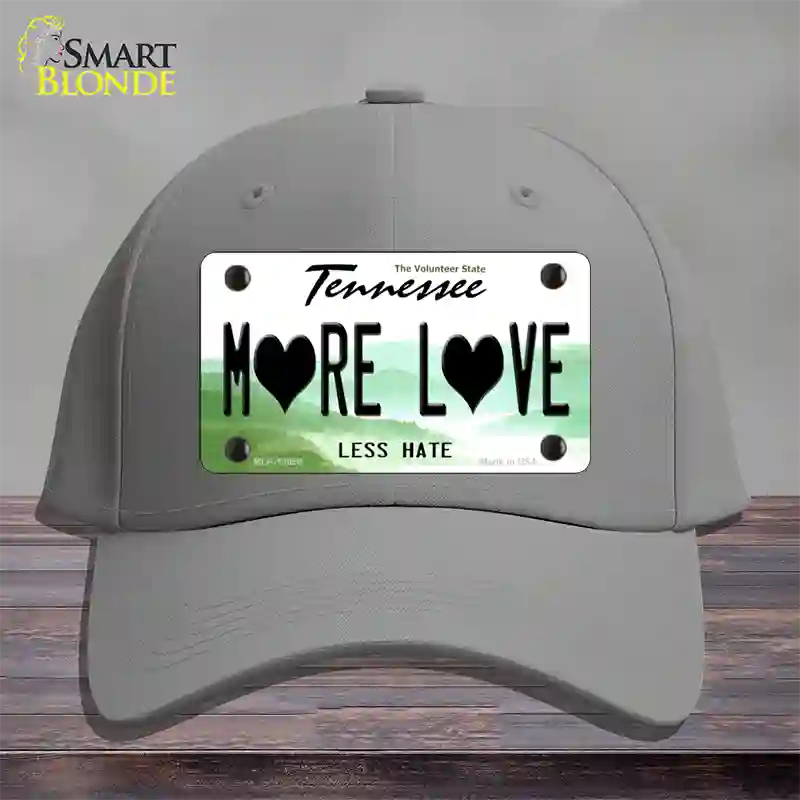 More Love Novelty License Plate Hat Tag Cotton Gray