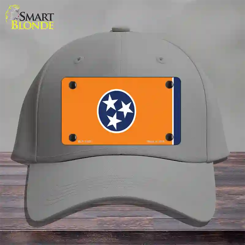 Tennessee Flag Orange Novelty License Plate Hat Tag Cotton Gray