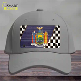 New York Racing Flag Novelty License Plate Hat Tag Cotton Gray