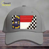 North Carolina Racing Flag Novelty License Plate Hat Tag Cotton Gray