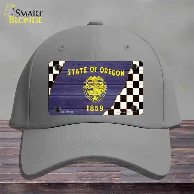 Oregon Racing Flag Novelty License Plate Hat Tag Cotton Gray