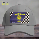 Oregon Racing Flag Novelty License Plate Hat Tag Cotton Gray