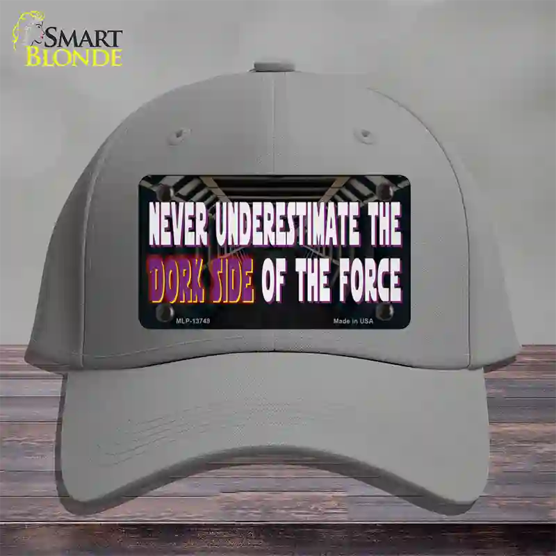 The Dork Side Novelty License Plate Hat Tag Cotton Gray