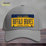 Buffalo Braves New York Novelty License Plate Hat Tag Cotton Gray