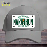 Marathon Florida Novelty License Plate Hat Tag Cotton Gray