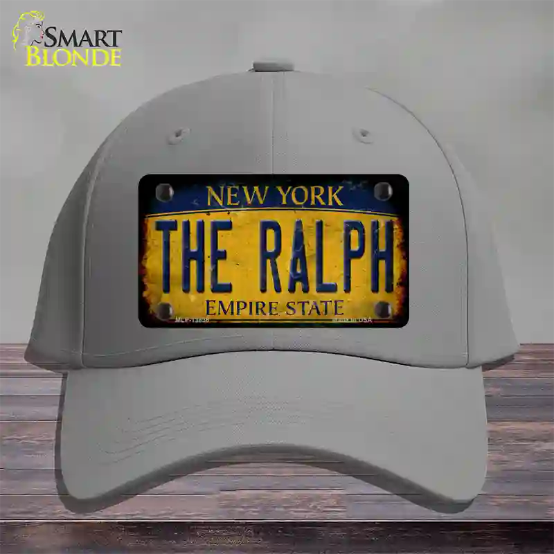 The Ralph New York Rusty Novelty License Plate Hat Tag Cotton Gray