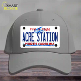 Acre Station North Carolina Novelty License Plate Hat Tag Cotton Gray